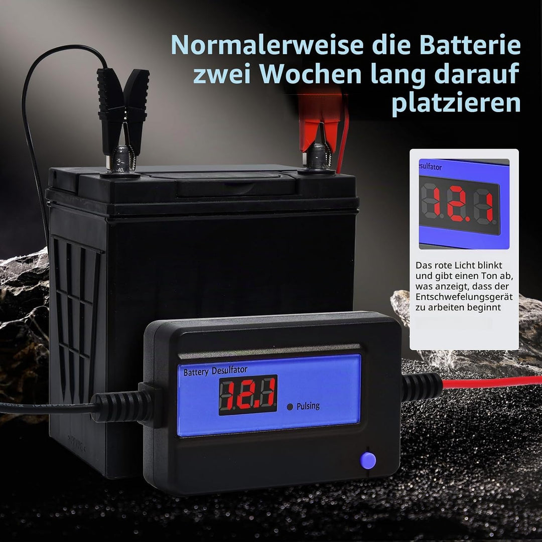 Automatischer Batterie Desulfator Wartungsgerät für Gel, AGM, SLA Blei Säure Batterien für Autos, LK