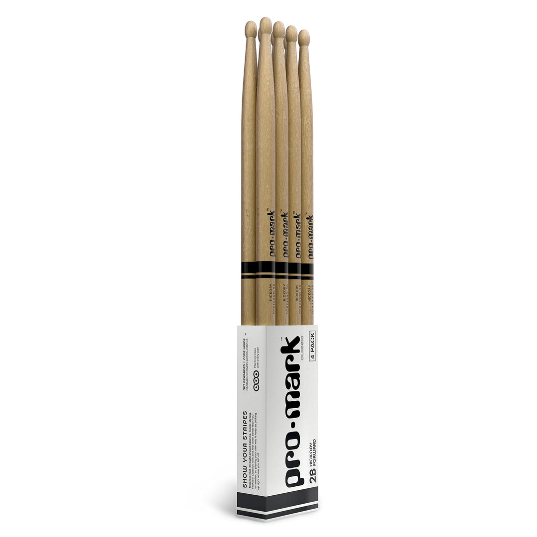 ProMark Drumsticks - Schlagzeug Sticks - Schlagzeugsticks - Klassischer Vorwärts 2B Drum Sticks - Ov