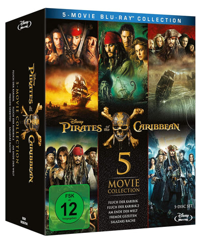 Pirates of the Caribbean 1-5 Box [Blu-ray], Blu-ray
