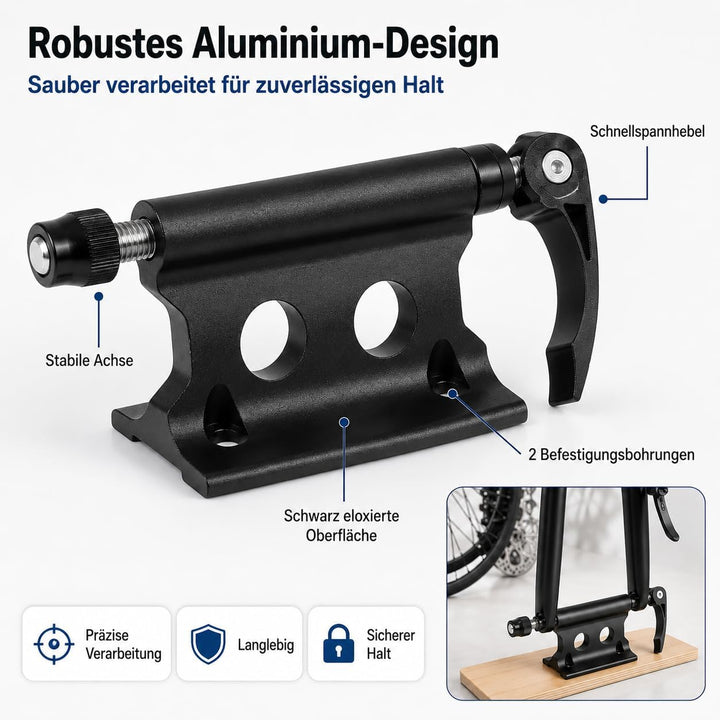 2 Stück Fahrrad Gabelhalterung mit Schnellspanner Aluminiumlegierun | Vorderradgabel Fester Clip, Fa