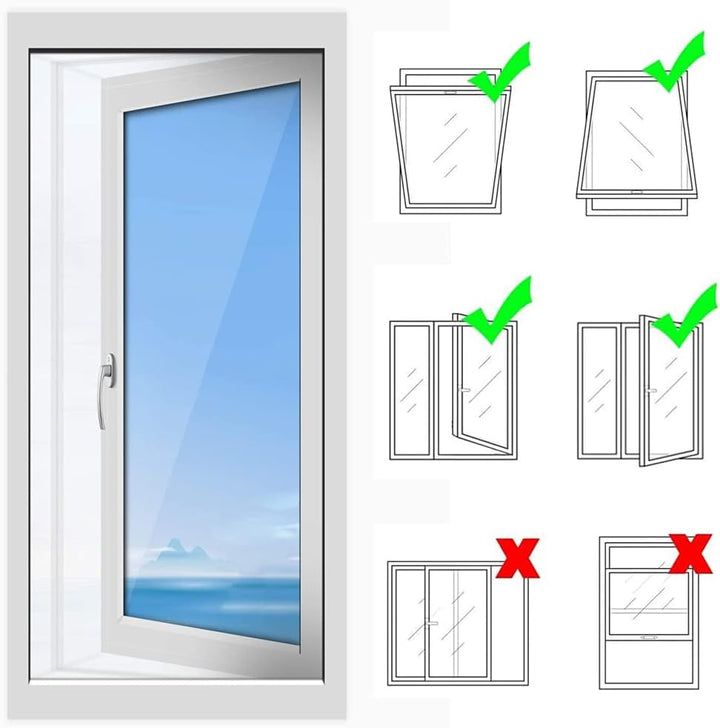 Fensterabdichtung für mobile Klimageräte, klimaanlage fensterabdichtung, Hot Air Stop zum Anbringen