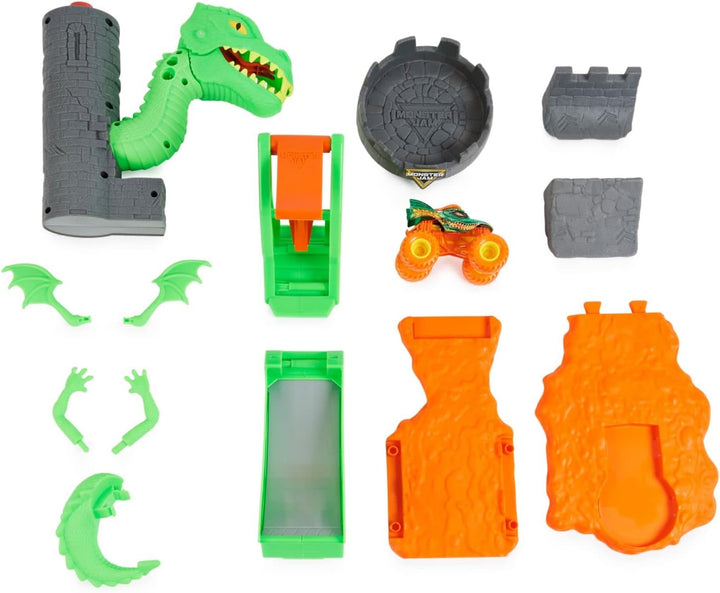 Monster Jam 6063919 1to64VhclDuelngDragonOC Einzelbett, Einzelbett