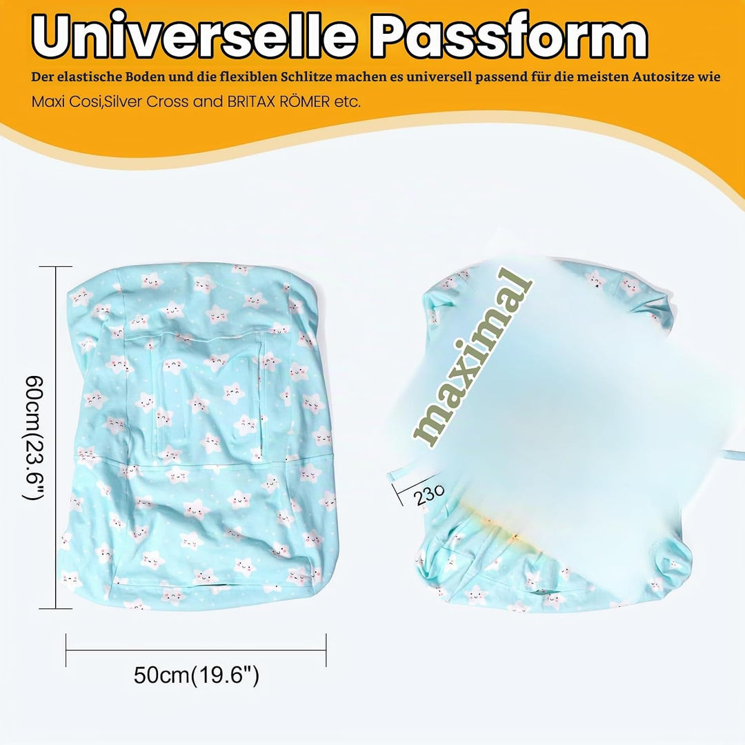 Orzbow Universal Bezug für Babyschale,Schutzbezug aus 100% Baumwolle,Perfekter Passform für Babyscha