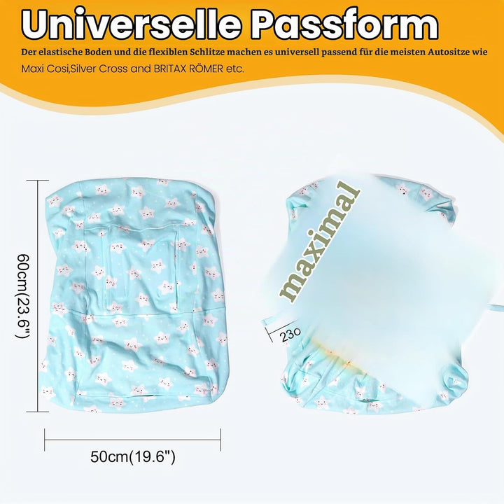 Orzbow Universal Bezug für Babyschale,Schutzbezug aus 100% Baumwolle,Perfekter Passform für Babyscha
