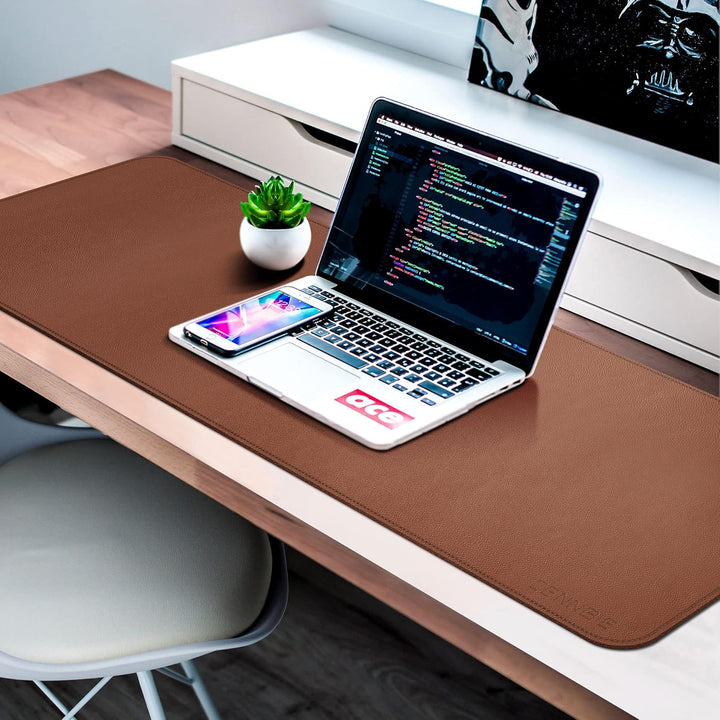 CENNBIE Schreibtischunterlage Leder Kunstleder, perfekter Schreibtischkamerad für Büro und Zuhause S