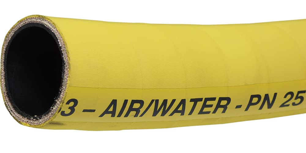 Fittingteile - Meterware Druckluftschlauch Wasserschlauch Gummischläuche Gelb Industrieschläuche (Sc