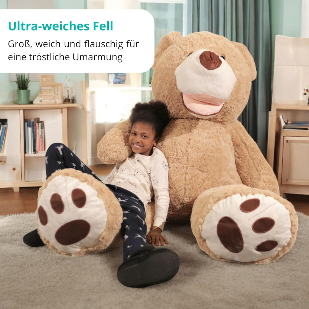 bananair - Riesen Teddybär XXL, 130 bis 340 cm - CE-Zertifiziert, Kuschelig und Flauschig, Versicher
