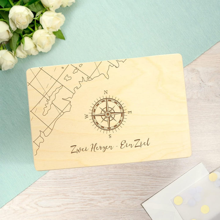 Erinnerungskiste mit Gravur zur Hochzeit, Holz Erinnerungsbox, Hochzeitsgeschenk für Brautpaar, Gesc