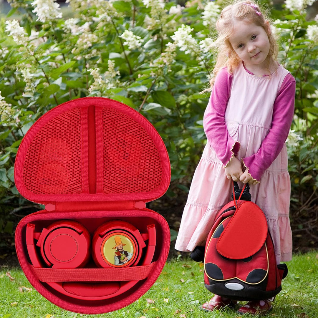 co2CREA Hart Tragbare Schutzhülle Etui Tasche für All-In-One Audioplayer Starterset Pini Rot Cookie