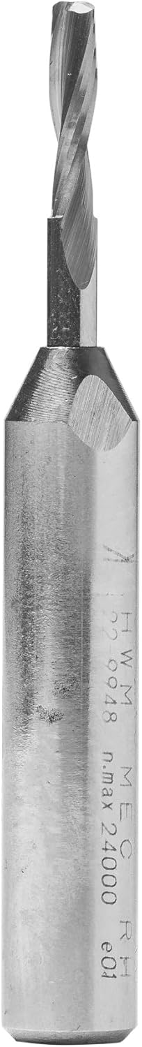 ENT 10020 Spiralnutfräser Premium VHW, Schaft (S) 8 mm, Durchmesser (D) 3 mm, NL 12 mm, GL 60 mm D=3