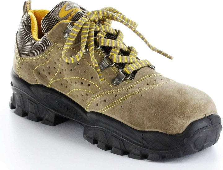 Cofra NT060-000.W38 NEW NILO S1 P SRC Sicherheitsschuhe, Beige/Gelb, Grösse 38 38 EU, 38 EU