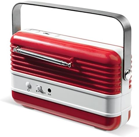 6000 mAh Power Bank mit Radio und Smartphone Lautsprecher im Retrolook Transistorradio von noTrash20