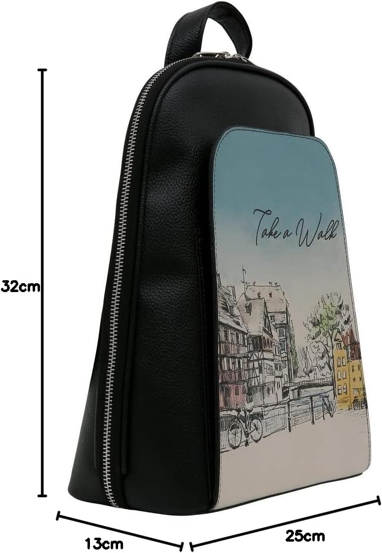 DOGO Vegane Damen Rucksack Tidy Bag - Take a Walk
