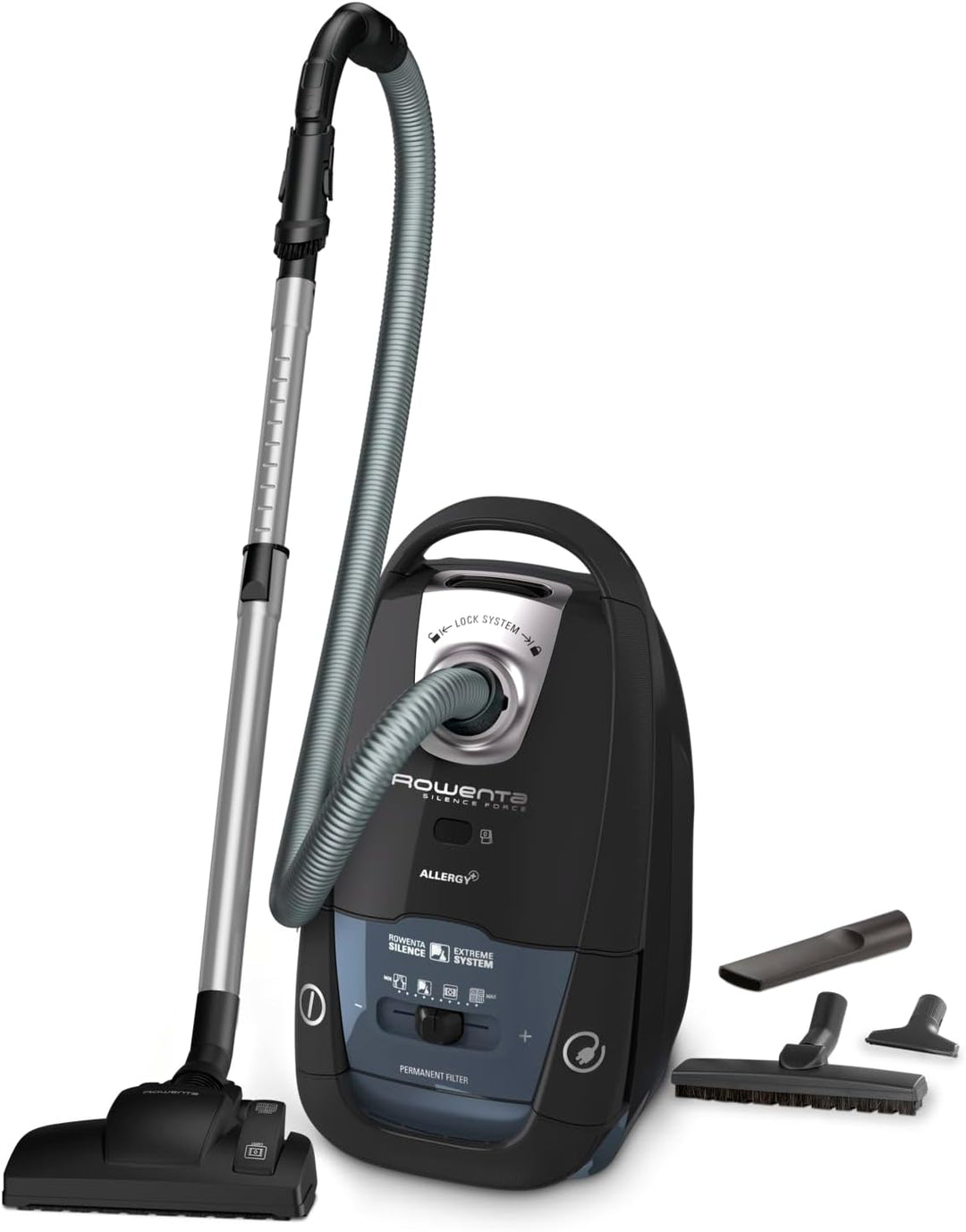 Rowenta RO7755 Silence Force Allergy+ Bodenstaubsauger mit Beutel | Effitech-Motor | 75 dB(A) | 4,5