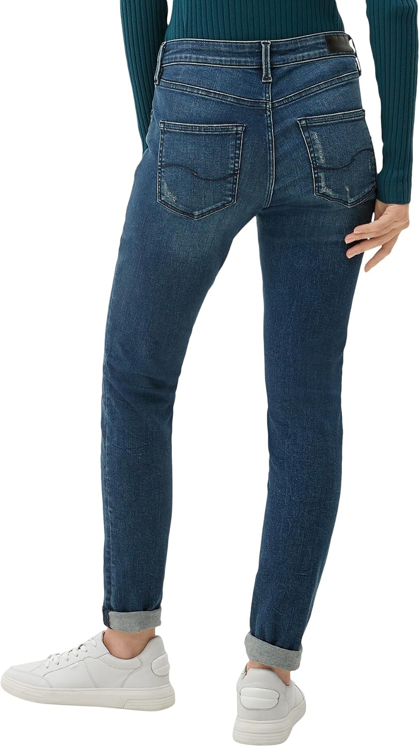 QS Damen Jeans, Fit: Sadie Skinny Leg 32W / 34L Blau, 32W / 34L Blau