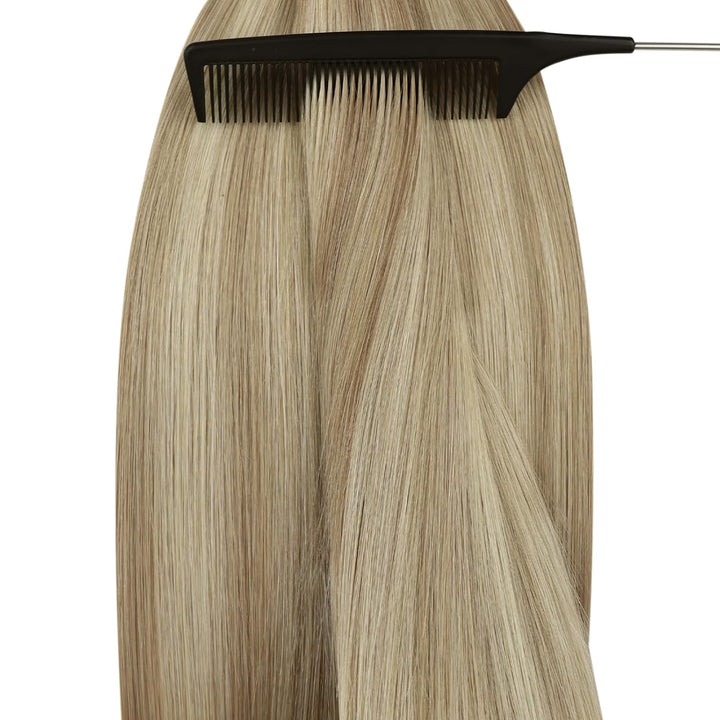 YoungSee Nanoring Hair Extensions Aschblond #18/613 Highlights Gebleichtes Blond Nanoring Extensions