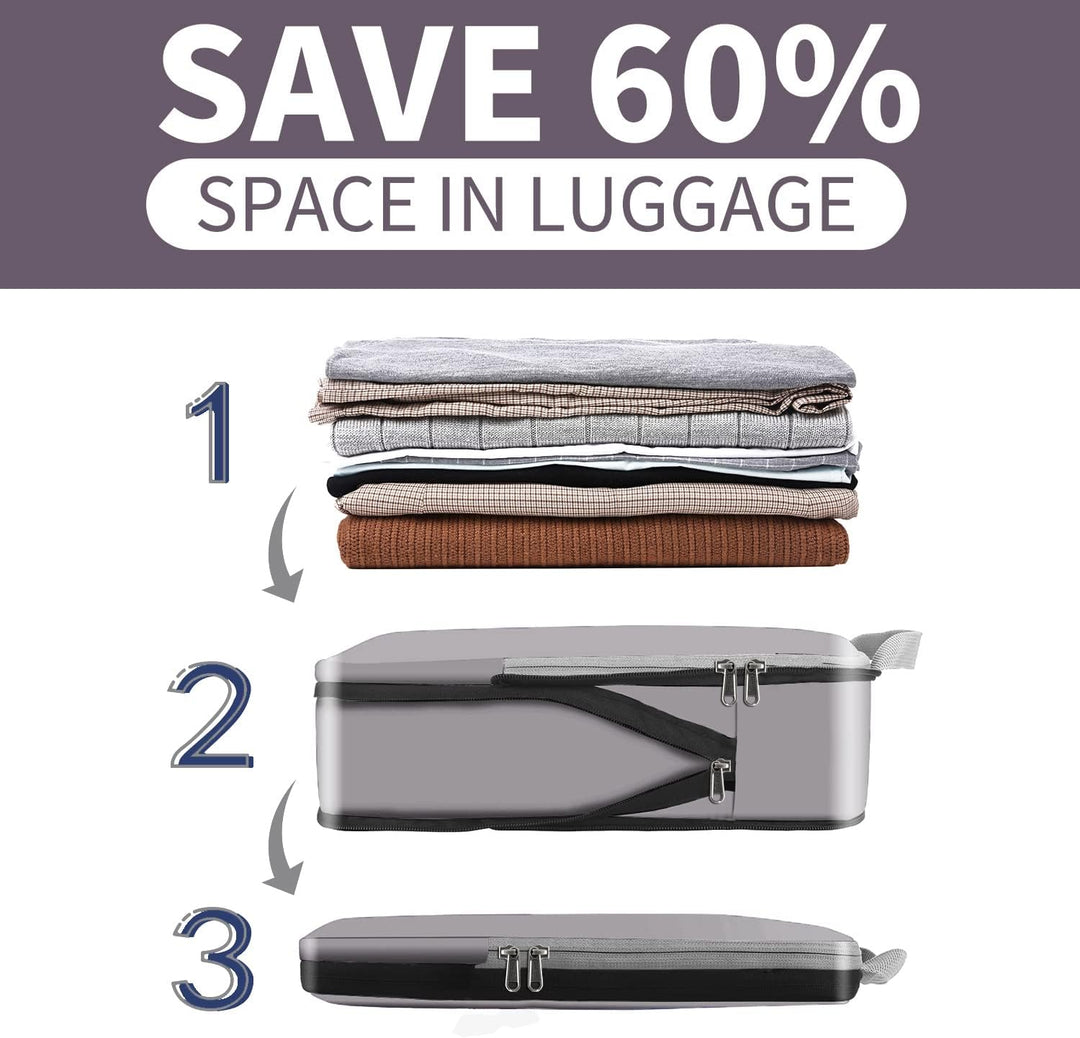 Eono Komprimierbaren Packwürfeln zur Organisation Ihres Reisegepäcks, Compression Packing Cube, Pack