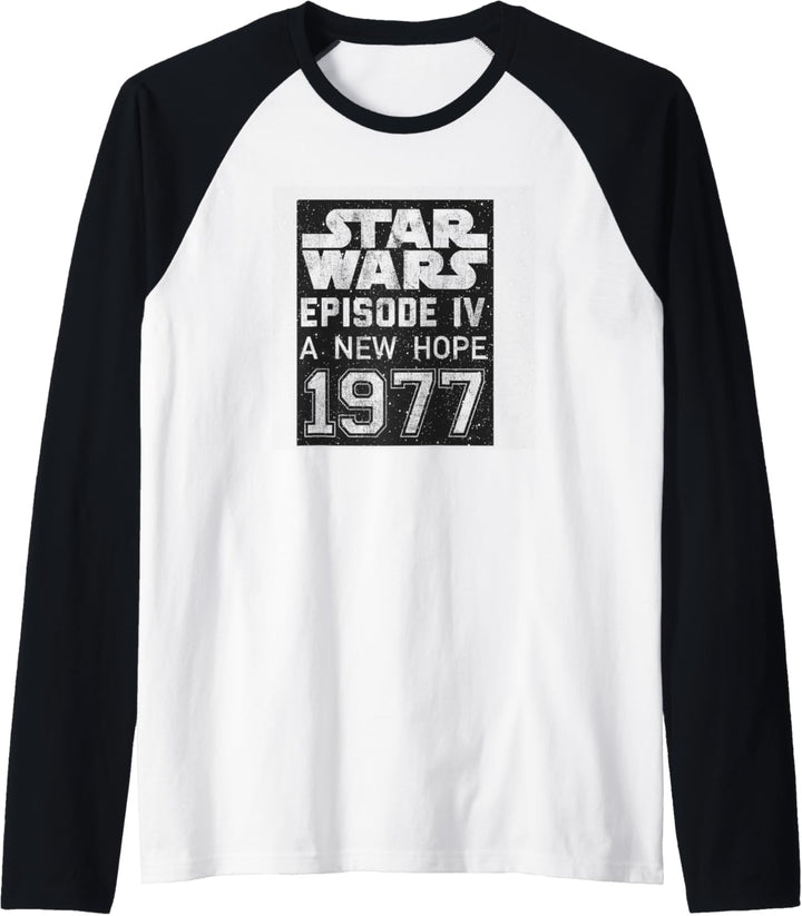Star Wars Episode IV A New Hope 1977 Blackboard Raglan