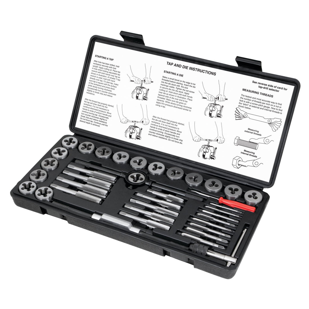 Performance Tool Northwest - Trail Products, W4001DB 40-Piece SAE Tap And Die Set, 40-Piece SAE Tap