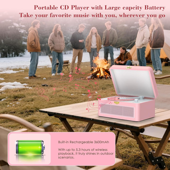 CD Player Tragbar Bluetooth: Kegaudio Radio mit CD-Player Tragbarer mit Lautsprecher Fernbedienung U