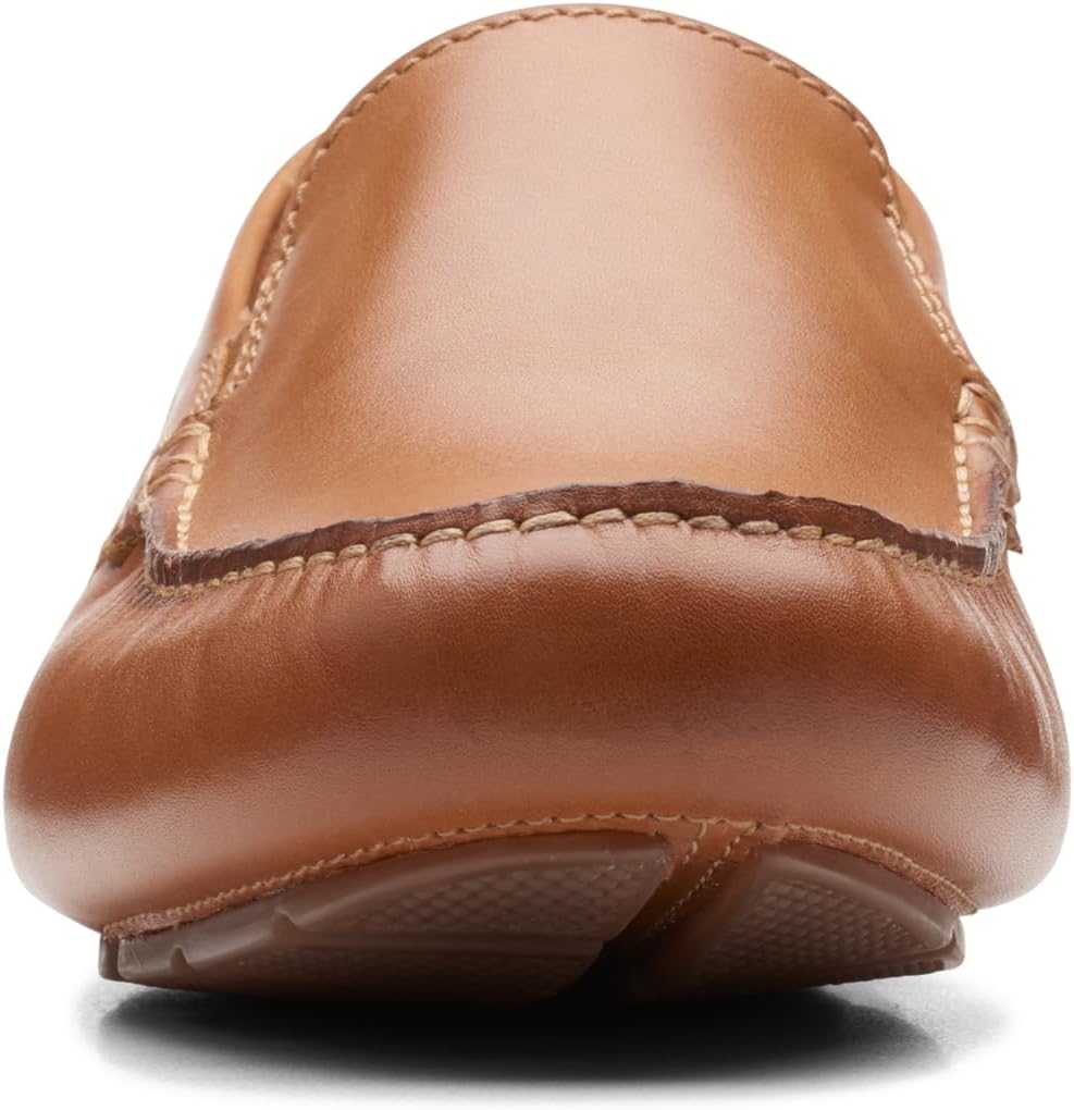 Clarks Herren Markman Plain Moccasin 39.5 EU Tan Leather, 39.5 EU Tan Leather
