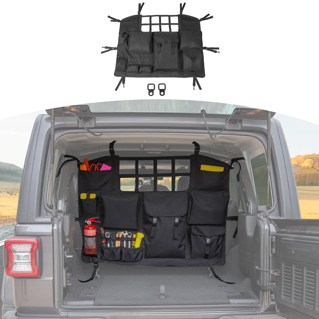 RT-TCZ Wrangler JK JL Kofferraum-Aufbewahrungstasche, Organizer mit mehreren Taschen, Werkzeug-Kits,