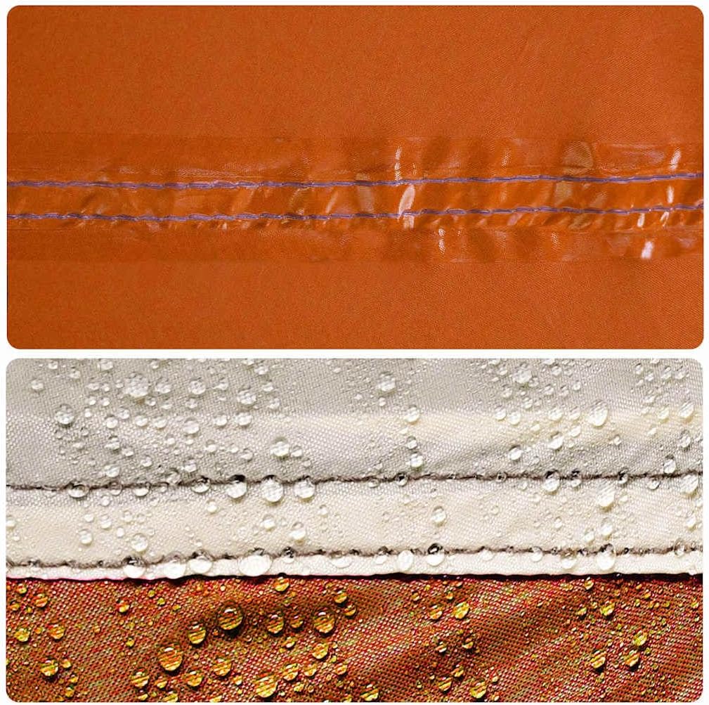 vidaXL Beistellzelt Beistellzelte Lagerzelt Grau und Orange 200 x 163 x 190 cm, Grau und Orange 200