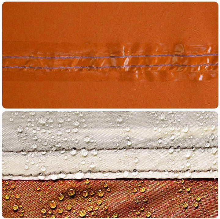 vidaXL Beistellzelt Beistellzelte Lagerzelt Grau und Orange 200 x 163 x 190 cm, Grau und Orange 200