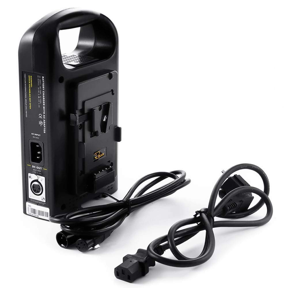 Fomito Dual V-Mount Ladegerät für Alle 14.4V / 14.8V BP Batterien