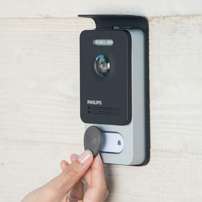 PHILIPS WelcomeEye Connect 2, smarte Video-Türsprechanlage, mit Kamera, 7 Zoll Touch-Monitor, Smartp