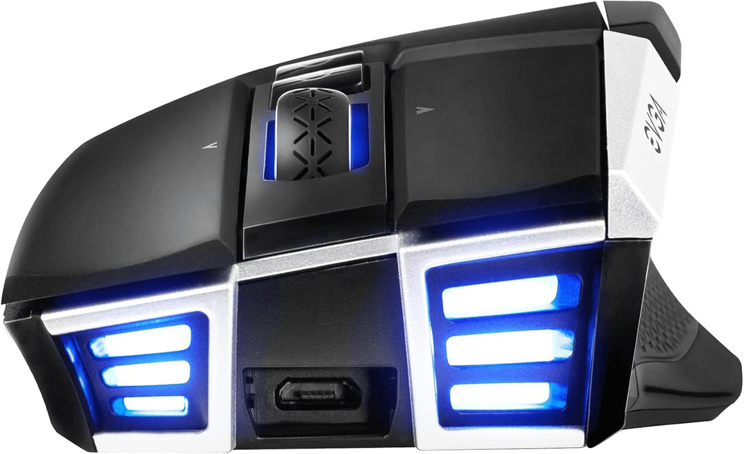 EVGA X20 Gaming Mouse, Wireless, Black, Customizable, 16,000 DPI, 5 Profiles, 10 Buttons, Ergonomic