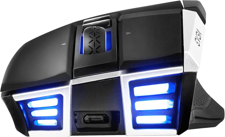 EVGA X20 Gaming Mouse, Wireless, Black, Customizable, 16,000 DPI, 5 Profiles, 10 Buttons, Ergonomic