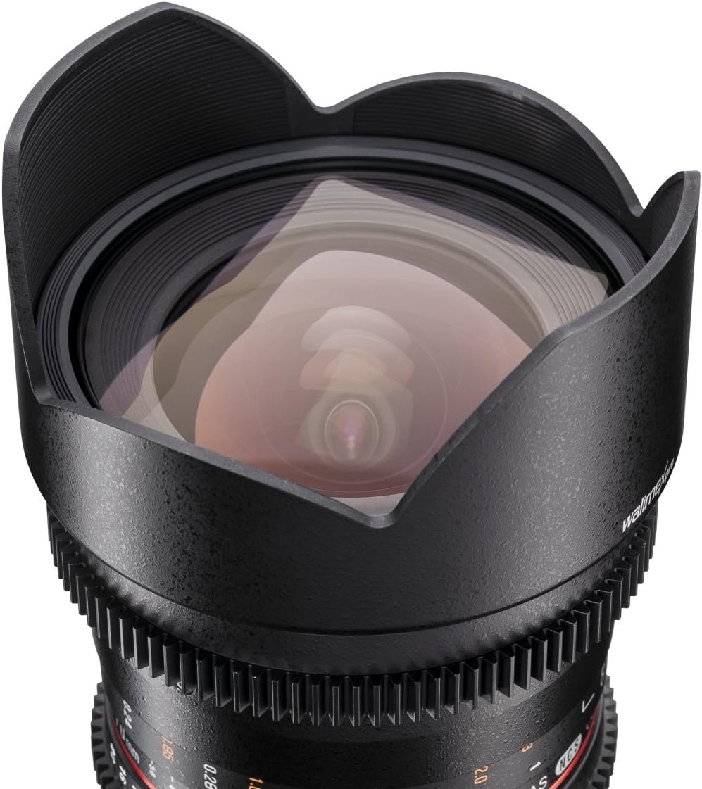 Walimex Pro 10mm 1:3,1 VCSC-Weitwinkelobjektiv für Canon EF-S Objektivbajonett schwarz (manueller Fo