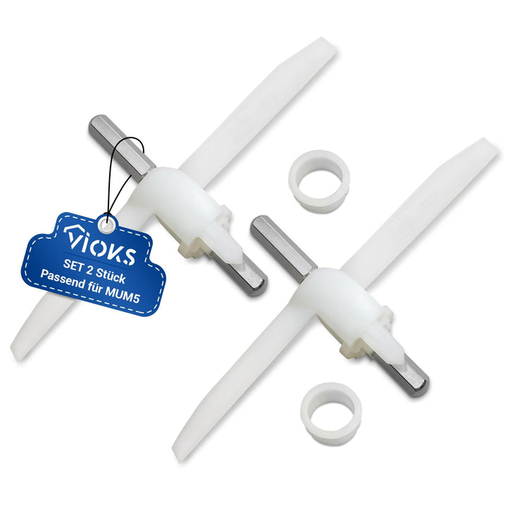 VIOKS SET 2x Mitnehmer mit Ausräumflügel Ersatz für Bosch 00630760 630760 00621923 für Durchlaufschn