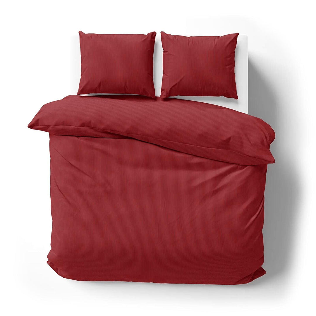 Lorena Mako-Satin Bettwäsche Venedig Burgund 1 Bettbezug 135 x 200 cm + 1 Kissenbezug 80 x 80 cm 135