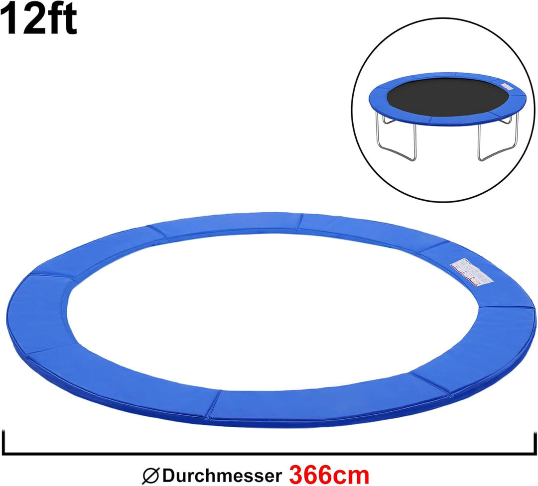 Froadp Trampolin Randabdeckung Ø244cm-305cm-366cm Sicherheitsmatte Abdeckung Kantenschutz UV-beständ