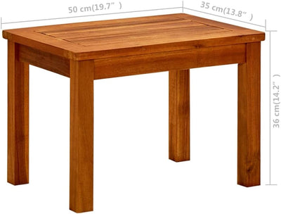 homiuse 50x35x36 cm Garten-Couchtisch Esszimmertische Couchtisch Holz GartenmöBel BalkonmöBel Garten