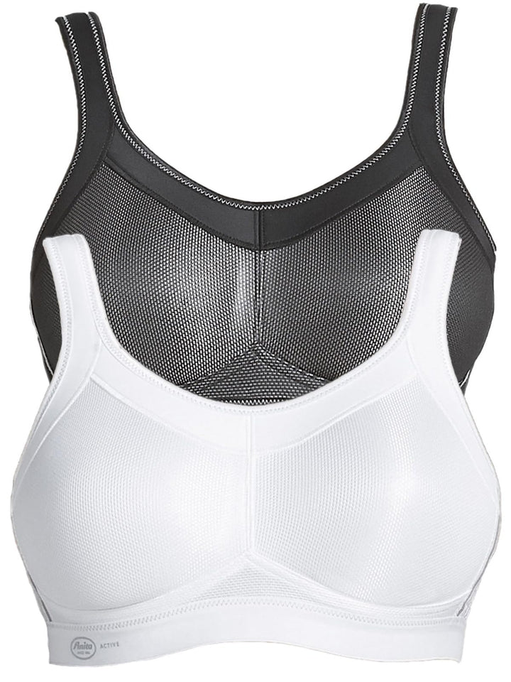 Anita 2er Sparpack Sport BH Momentum 5529 Gr. 65-105 A-H 65B Schwarz/Weiss, 65B Schwarz/Weiss