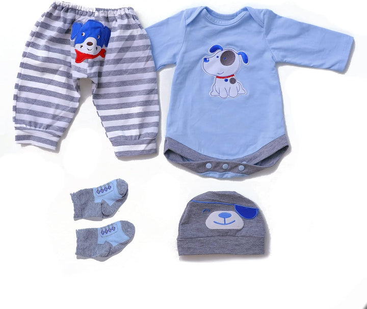 ZIYIUI 50-55cm/20-22in Simulation Baby puppenKleidung Set Cute Kleidung Set für Kinder Puppe(Baby Kl