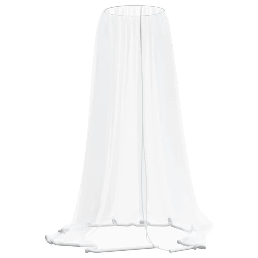 vidaXL Moskitonetz für Sonnenschirm 220 Mesh Weiss Φ330x250 cm, Moskito Netz, Moskitonetz für Sonnen