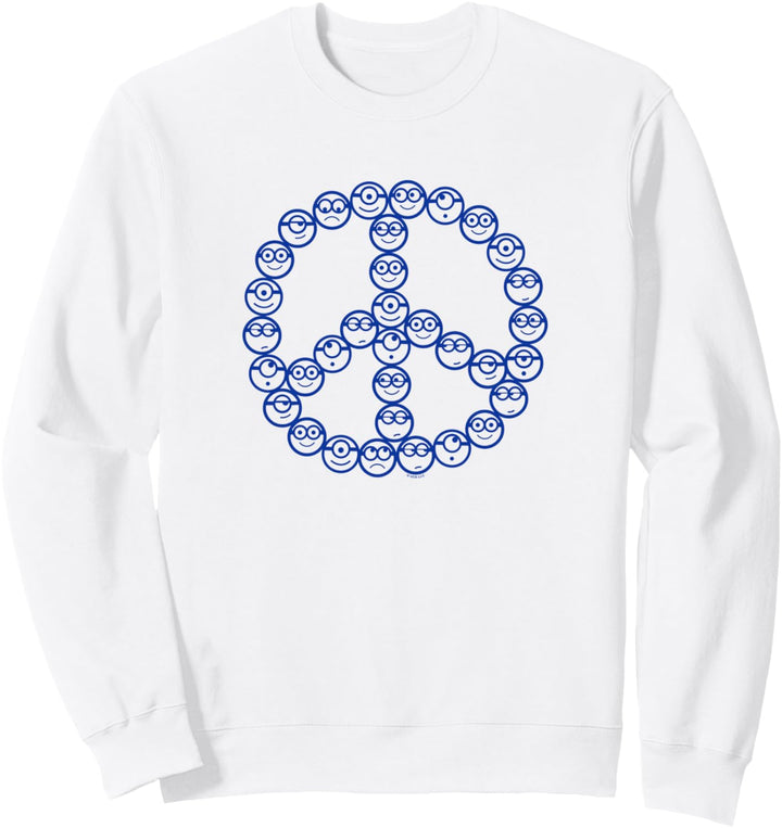 Minions Smiling Faces Peace Sign Collage Sweatshirt