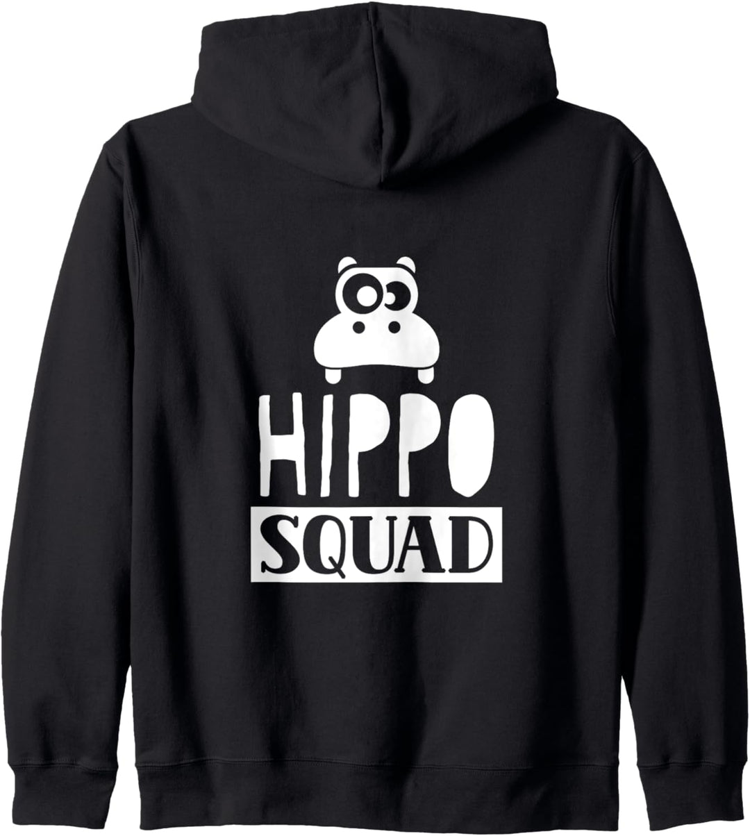 Nilpferd Squad Hippo Hippopotamus Sprüche Süss Kapuzenjacke