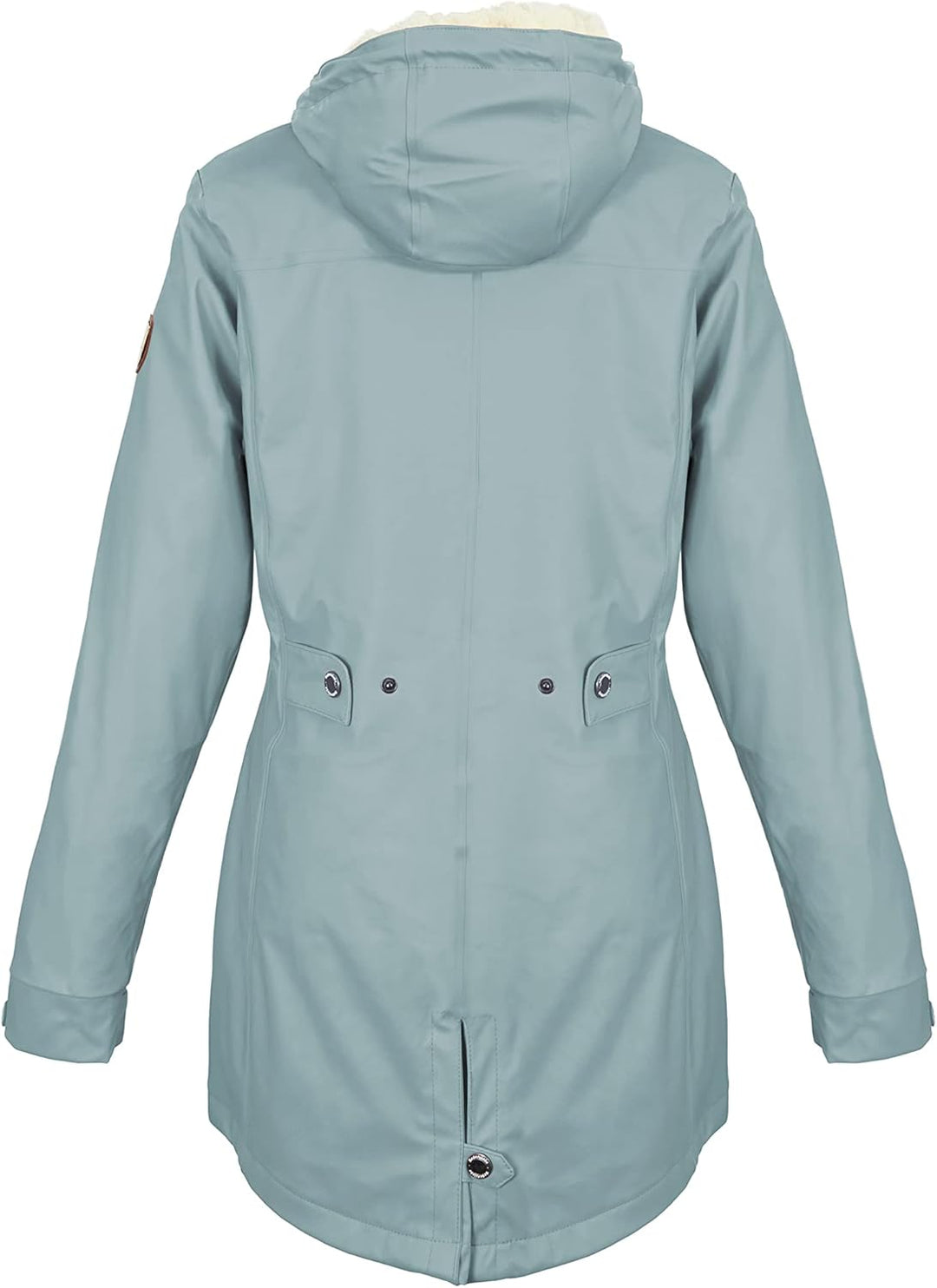 Regenliebe Damen Regenmantel wasserdicht Friesennerz mit Teddyfleece gefüttert 36 hellblau, 36 hellb