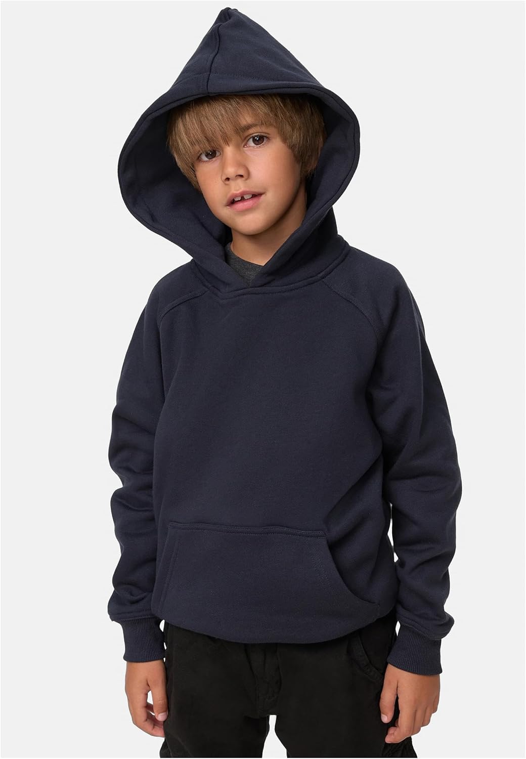 Urban Classics Jungen Boys Blank Hoody Kapuzenpullover S Navy, S Navy
