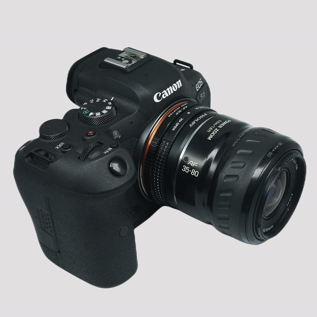 PHOLSY Objektivadapter Manueller Fokus mit dem Blendensteuerring Kompatibel mit Sony A und Minolta A
