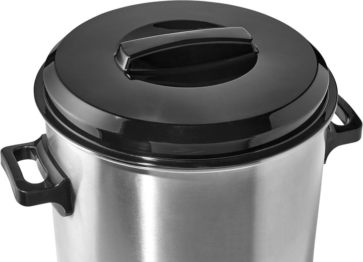 Tarrington House Mehrzweck Einkocher PB27S, 46 x 41 x 48 cm, mit Ablaufhahn, 1800 W, 20 L, silber/sc
