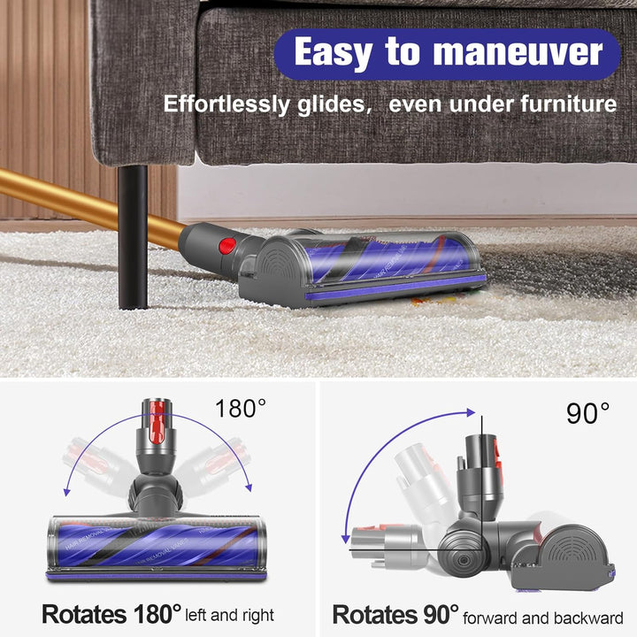 Motorbar Ersatz-Bodendüse für Dyson V12 Detect Slim/Absolute/Origin Staubsauger, Elektrobürste Motor