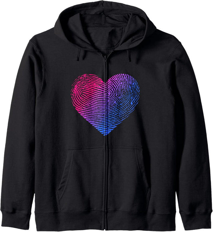 Bisexuelles Herz LGBT CSD Bisexuell Kapuzenjacke