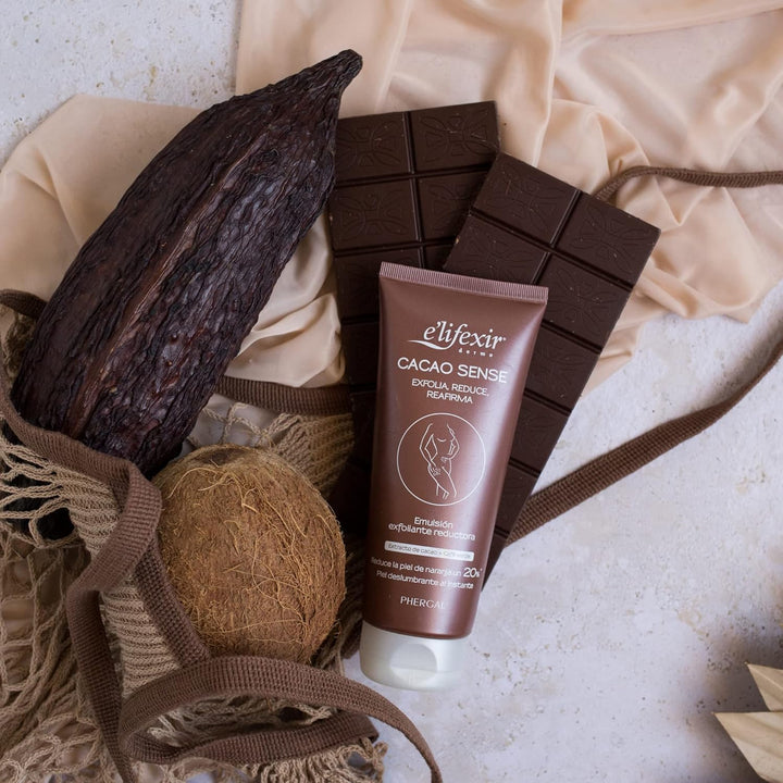 Elifexir Cacao Sense - Körperpeeling. Körperpeeling, Reduzierend, Straffend, Verbessert die Leuchtkr