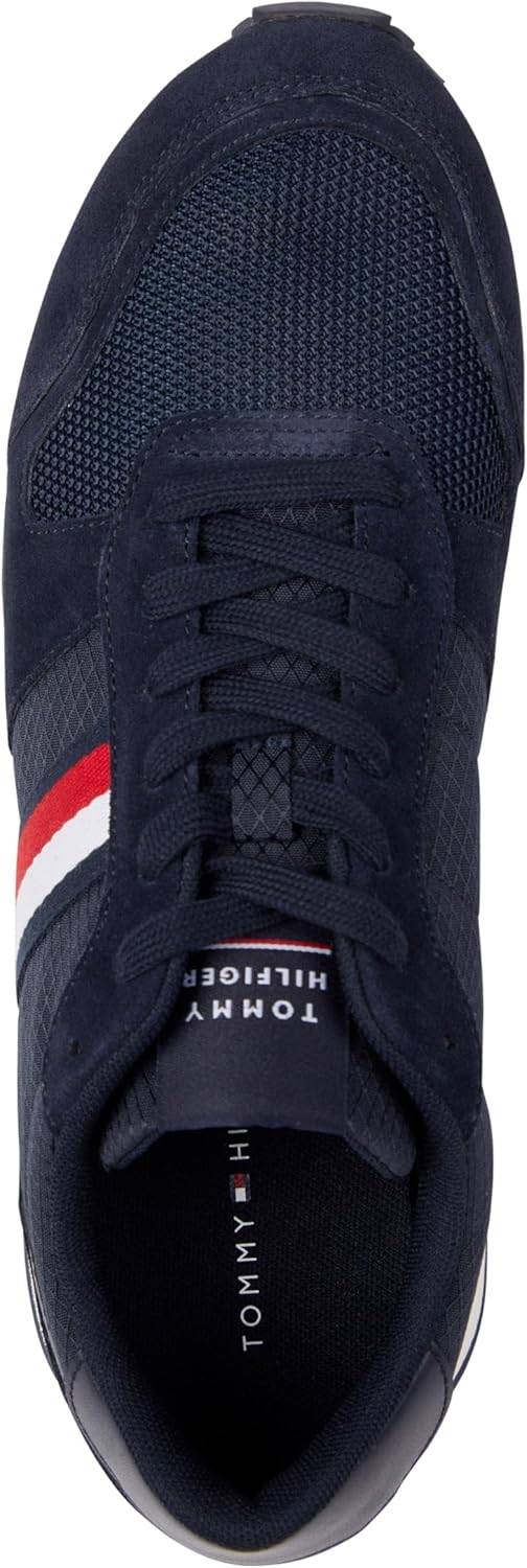 Tommy Hilfiger Herren Runner Sneaker Runner Evo Mix Sportschuhe 40 EU Wüstenhimmel, 40 EU Wüstenhimm